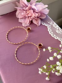 Image 3 of Huge Twisted Hoops (ROSE Gold)