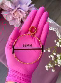 Image 4 of Huge Twisted Hoops (Gold) 