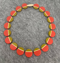 NEW Orange Circles Necklace