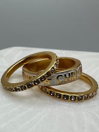 Image 1 of Christian Dior Stackable Rings 