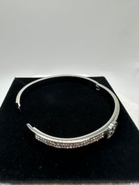 Image 2 of Silver Diamond Tory Burch Bracelet 