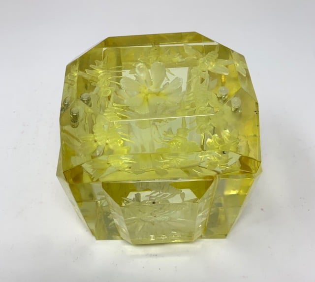 Image of The Classic- Lucite Box in Yellow