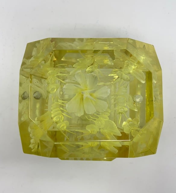 Image of The Classic- Lucite Box in Yellow