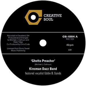 Image of Kinsman Dazz Band - Ghetto Preacher / Saved - 😮Down to our last 20 copies!