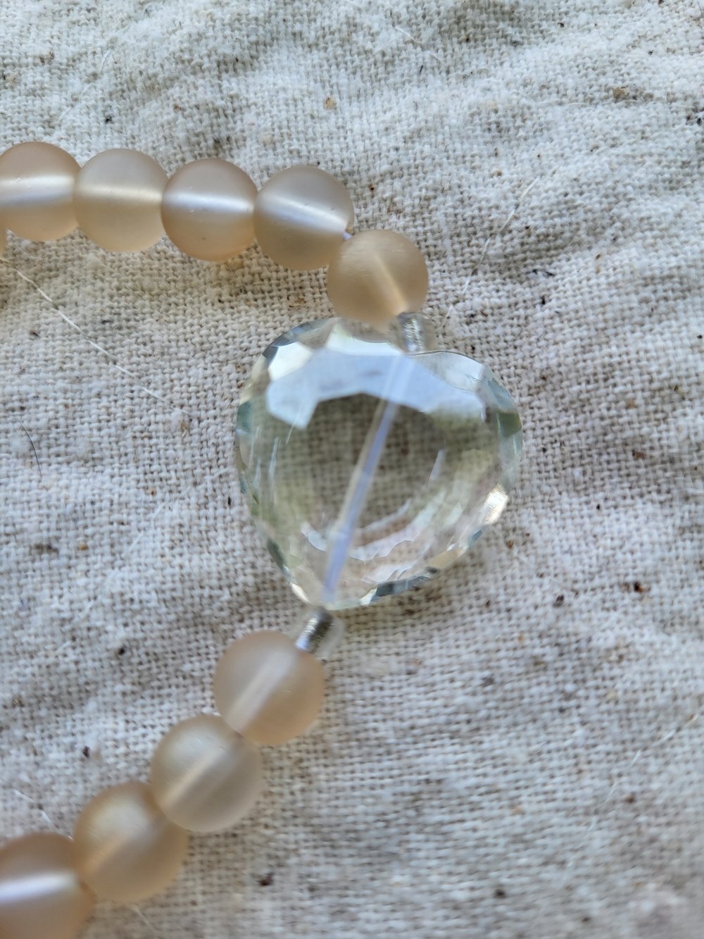 Khaki Heart Bracelet