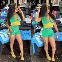 Halter Top Fitted Shorts Set