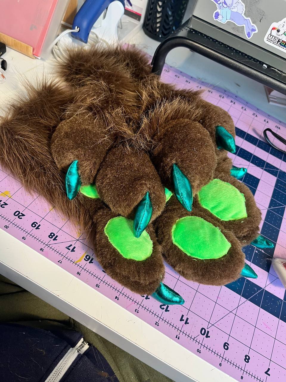 Image of Puffy Hand paw commission 