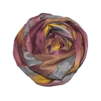 Image 3 of 10YD. EXOTIC ORCHID HAND DYED SARI SILK RIBBON BY COLOR KISSED SILK