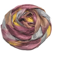 Image 4 of 10YD. EXOTIC ORCHID HAND DYED SARI SILK RIBBON BY COLOR KISSED SILK