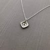 Sterling Silver Heart Paw Print Necklace