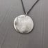 Textured Sterling Silver Circle Necklace Image 4