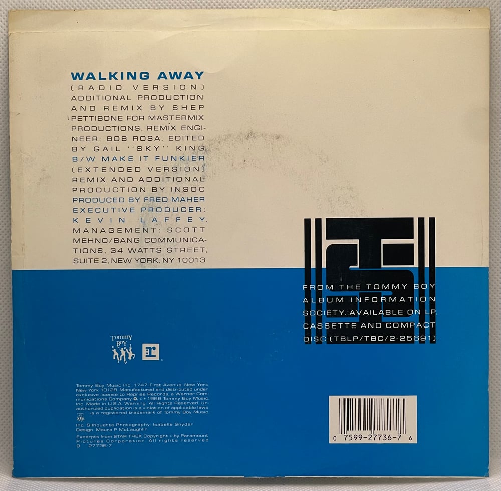 Information Society- Walking Away/Make it Funkier 1988 7β 45rpm