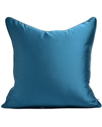 Image 2 of JIQUARN Teal Green and Gold  Pillow Covers Peacock Blue Pillow Case( 1 PC)