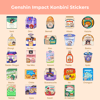 Genshin x Konbini Stickers