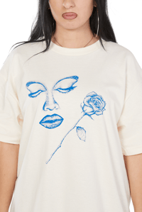 Image 3 of Cream Rose Tee 