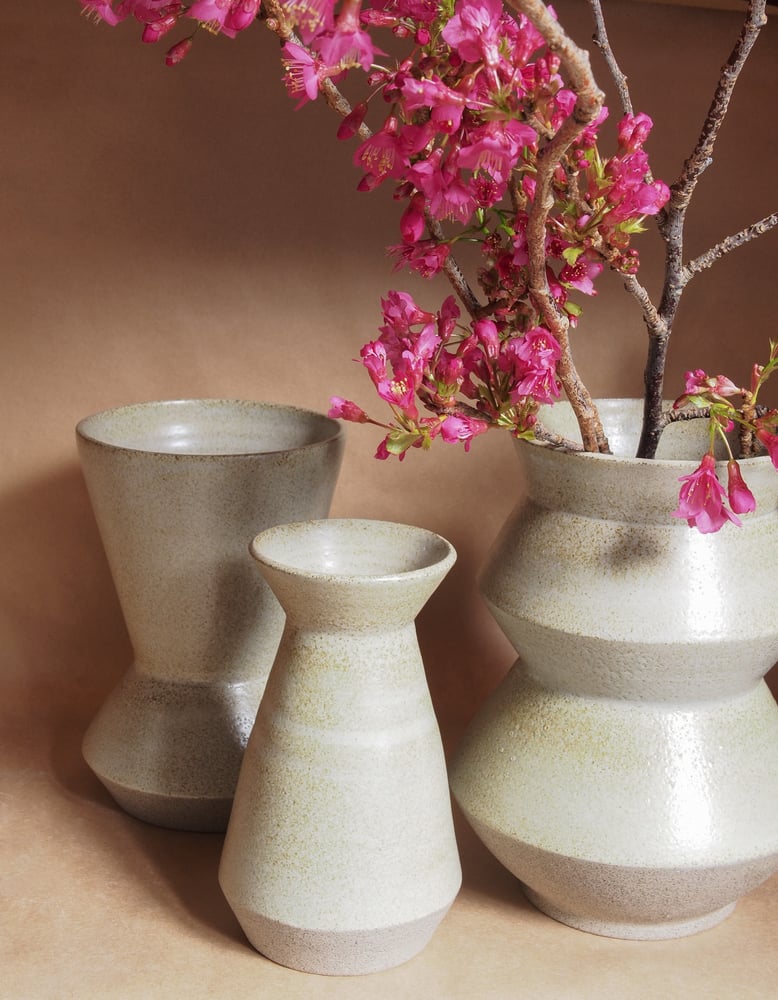 Image of Narrow angled vase  - Kirikiri