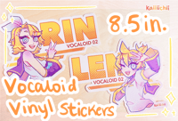 Image 1 of RIN + LEN KAGAMINE BIG VINYL STICKERS