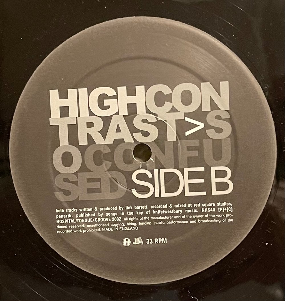 High Contrast - Return of Forever/So Confused 2002 12β