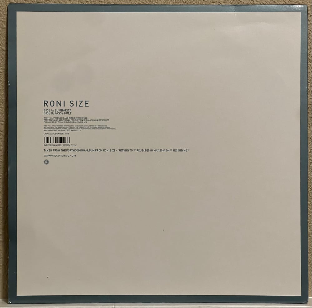 Roni Size - Bumbakita/Fassy Hole 2004 12β
