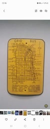 Vintage 1975 RTD BUS SIGN 