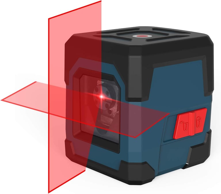 Laser Level, RockSeed 100 Feet Cross Line Laser with Self-Leveling