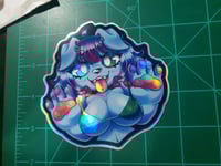 Image 4 of Shiny Blue Doggie - Iridescent Sticker