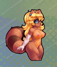 Image 1 of Tanuki Princess - Vinyl Sticker
