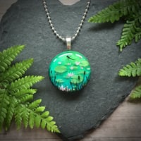 Image 1 of Water Lily Resin Pendant