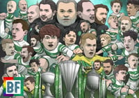 Ange and the Scottish Treble Winners A4 Print