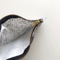 Image 2 of Black Floral Cat Pouch