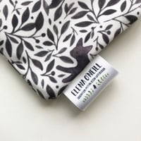 Image 3 of Black Floral Cat Pouch