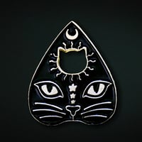 Image 1 of Cat Planchette Soft Enamel Pin