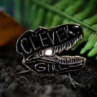 Image 3 of Clever Girl (BLACK & GOLD) Soft Enamel Pin