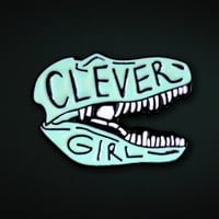 Image 1 of Clever Girl (BLUE & BLACK) Soft Enamel Pin