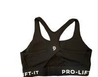 Image 2 of Black Logo Sports Bra 