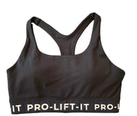 Image 1 of Black Logo Sports Bra 