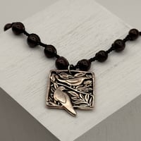 Image 2 of Garnet Bird Necklace
