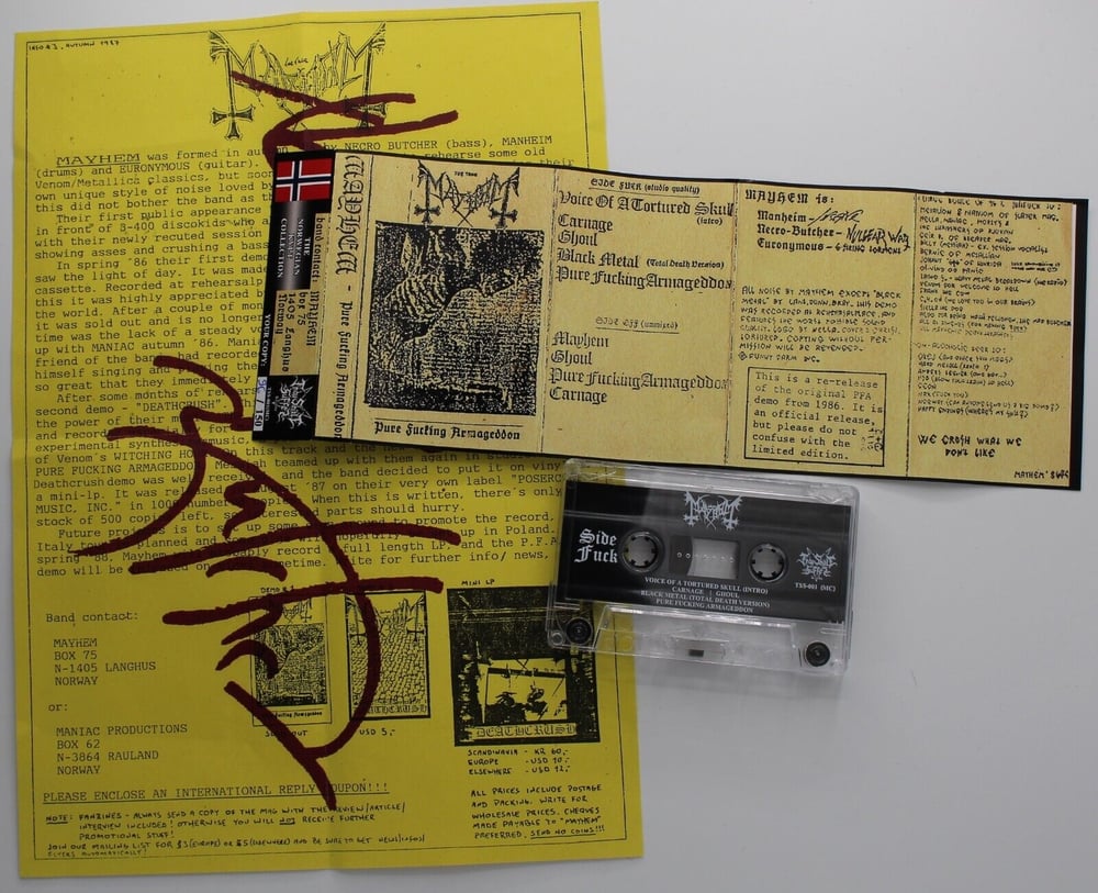 MAYHEM - PURE FUCKING ARMAGEDDON TAPE