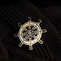 Image 2 of Pirate Wheel Soft Enamel Pin