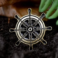 Image 3 of Pirate Wheel Soft Enamel Pin