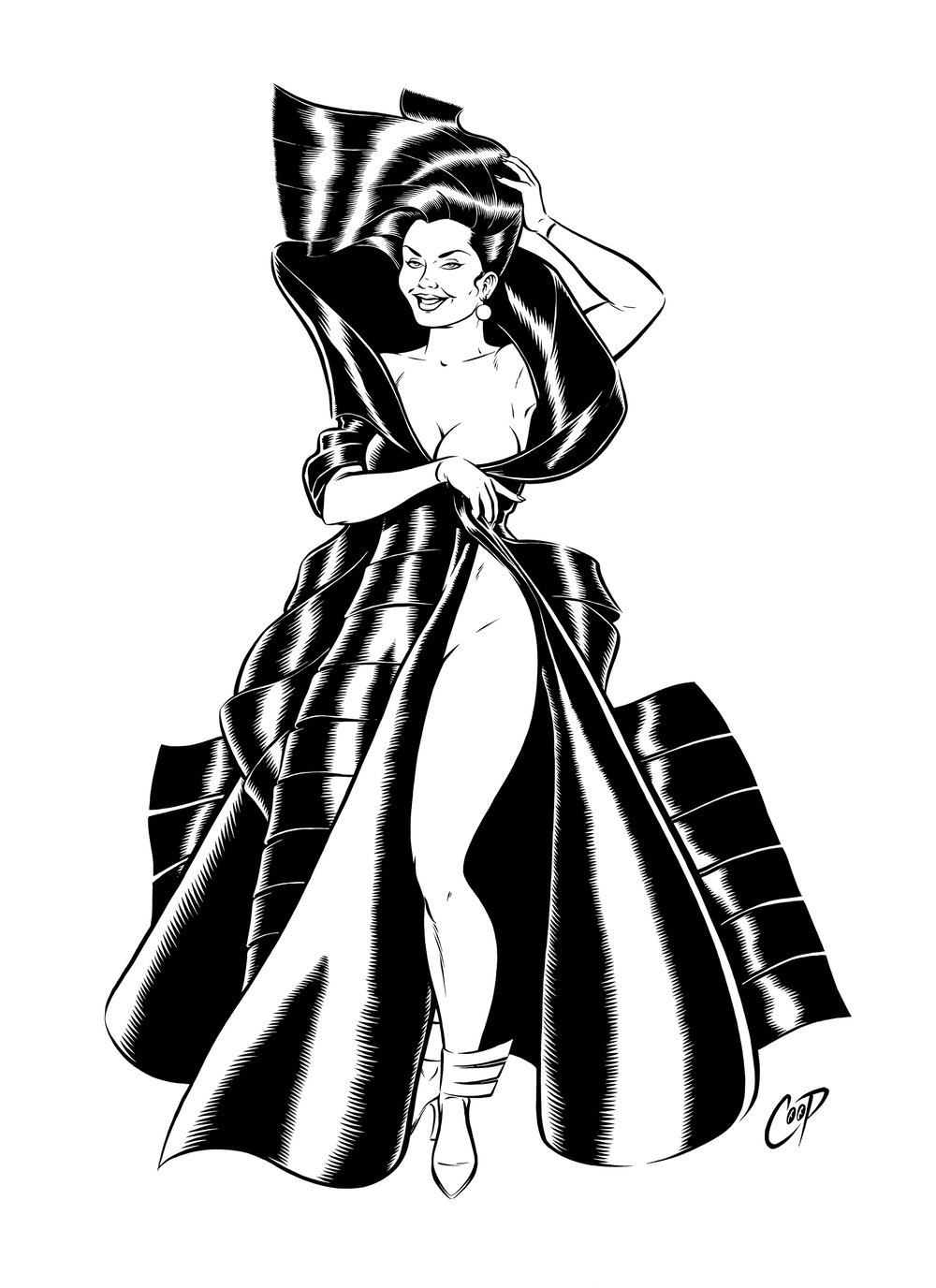 Image of VINYL VAMP Original Art