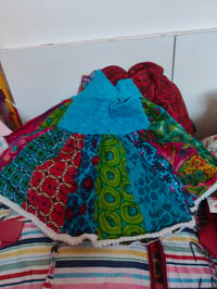 Image 3 of Various Colours- Small to Medium -Boho Tutu skirt -turquoise KIDS