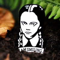 Image 3 of Wednesday Addams Soft Enamel Pin
