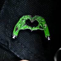 Image 4 of Zombie Hands Heart Soft Enamel Pin