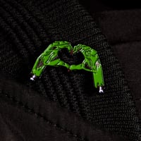 Image 2 of Zombie Hands Heart Soft Enamel Pin