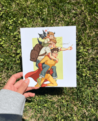 Image 2 of Missclick Family Square Print