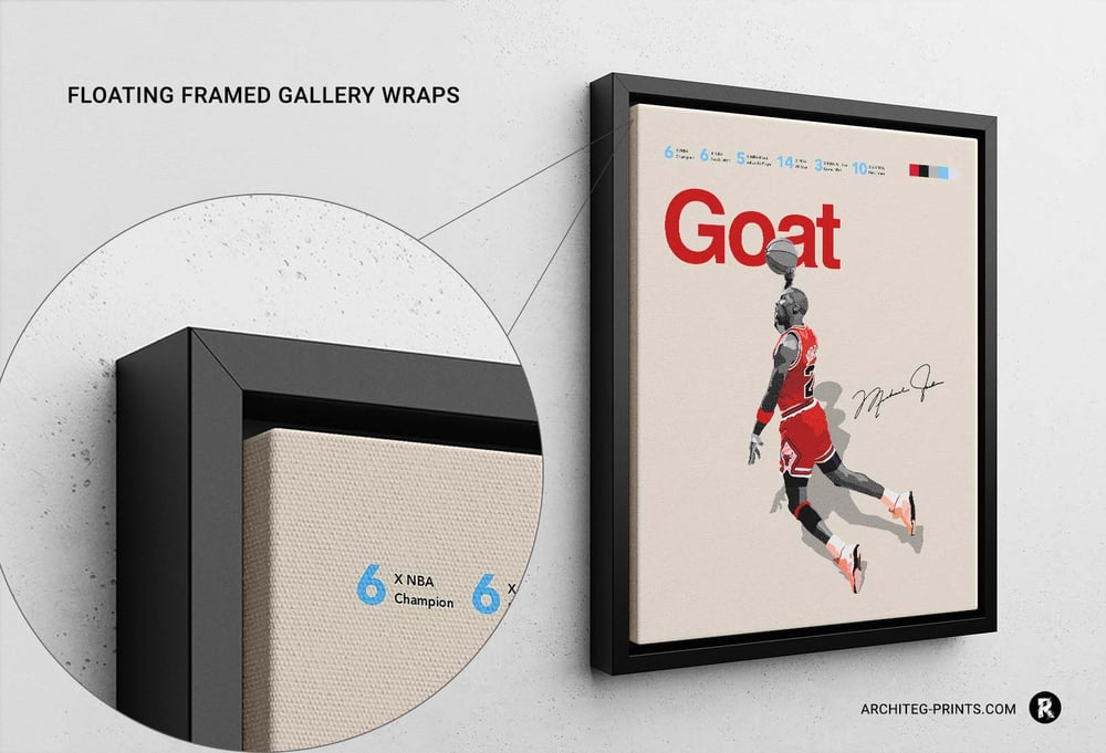 Michael Jordan - Goat Basketball Poster Print