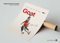 Image 3 of Michael Jordan - Goat Basketball Poster Print