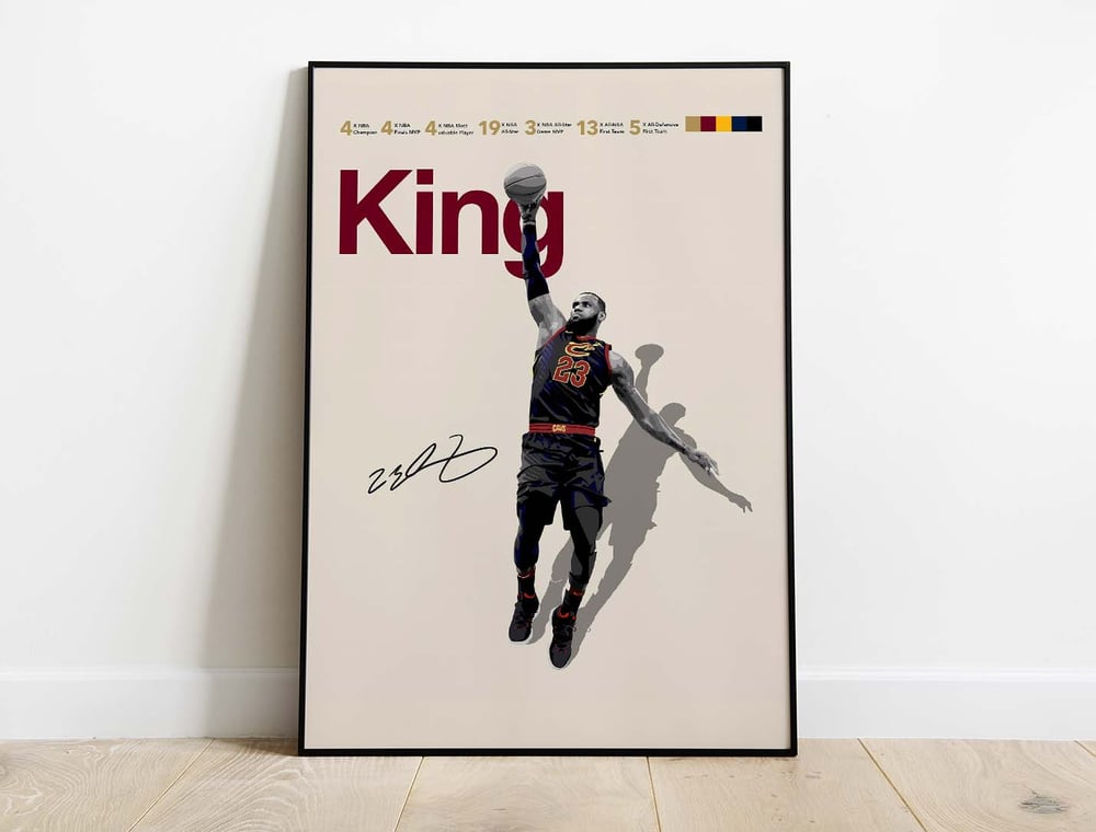 LeBron James - King Basketball Poster Print