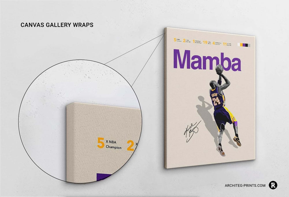 Kobe Bryant - Mamba Basketball Poster Print